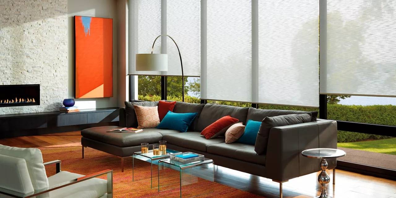 Hunter Douglas Alustra® Woven Textures® Roller Shades near Westford, Massachusetts (MA)