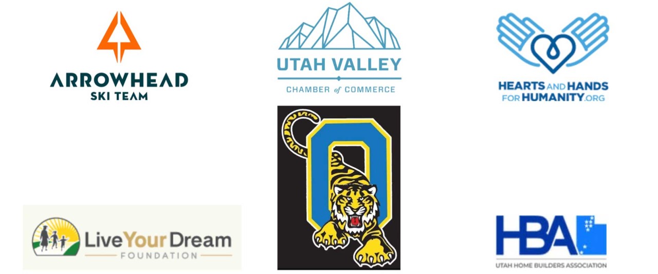 A collage of different charities' logos
